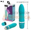 Vibrador de suave textura sumergible bcute celeste